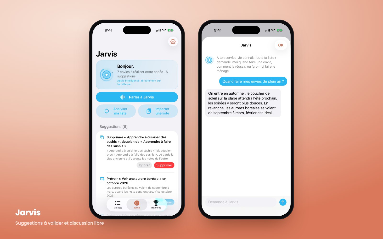 Jarvis : suggestions et discussion
